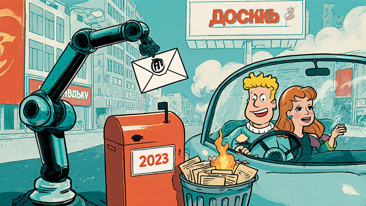 Робот автоматически отправляет компенсацию за просрочку в будущем 2027 году, бумажки сгорают.