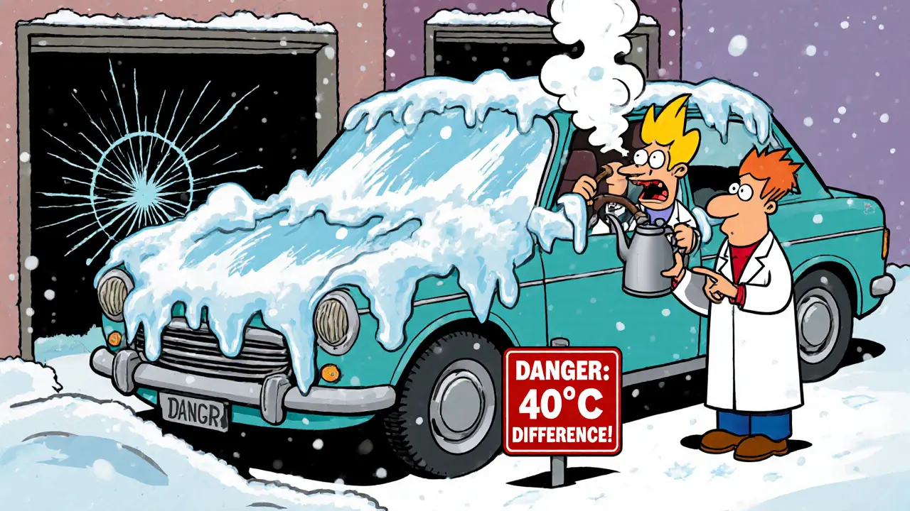 Как разморозить лобовое стекло быстро и без трещин - проверенные способы