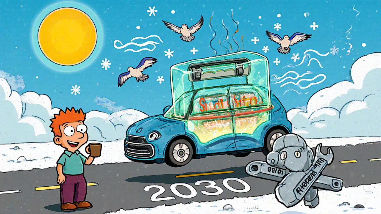 Будущая машина с прозрачной батареей, робот заменяет её за 150 тысяч рублей