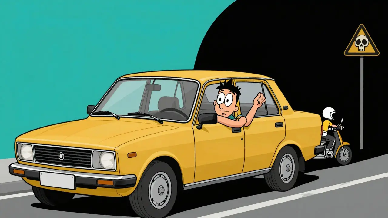 Слепые зоны автомобиля: как контролировать зеркалами и поворотом головы