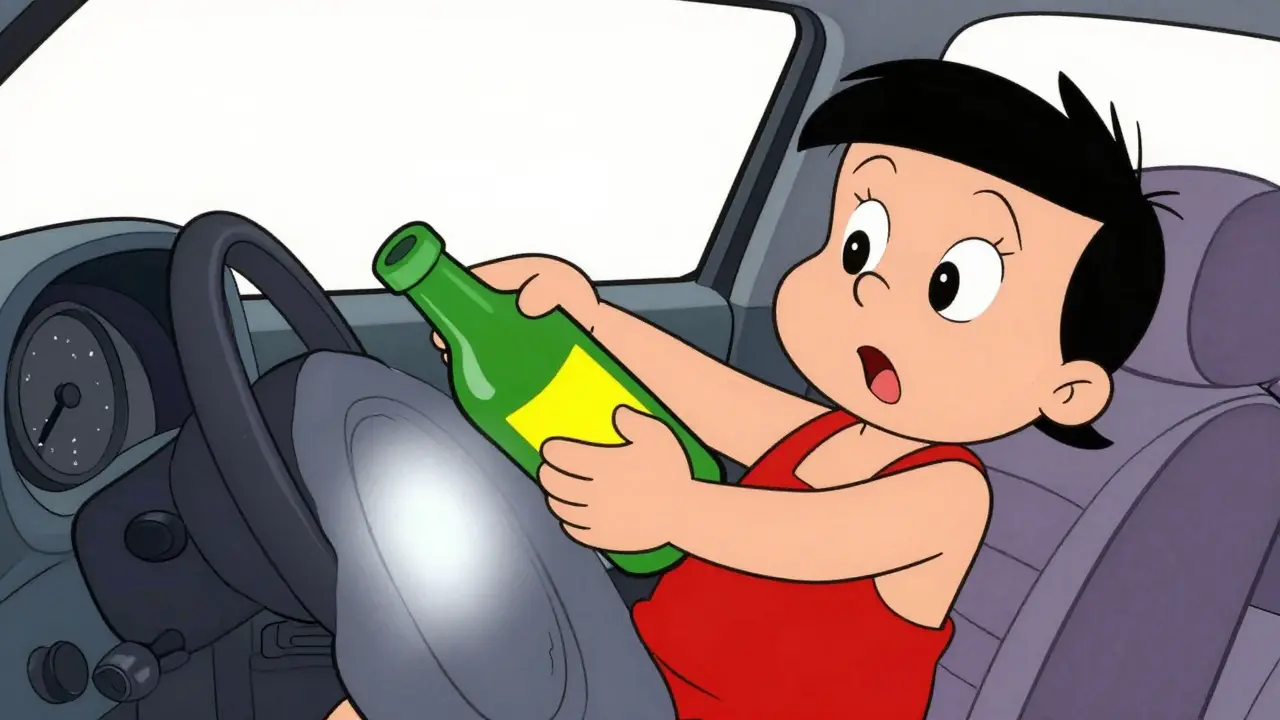 Человек использует уксус на ткани, вызывая обесцвечивание пятна.