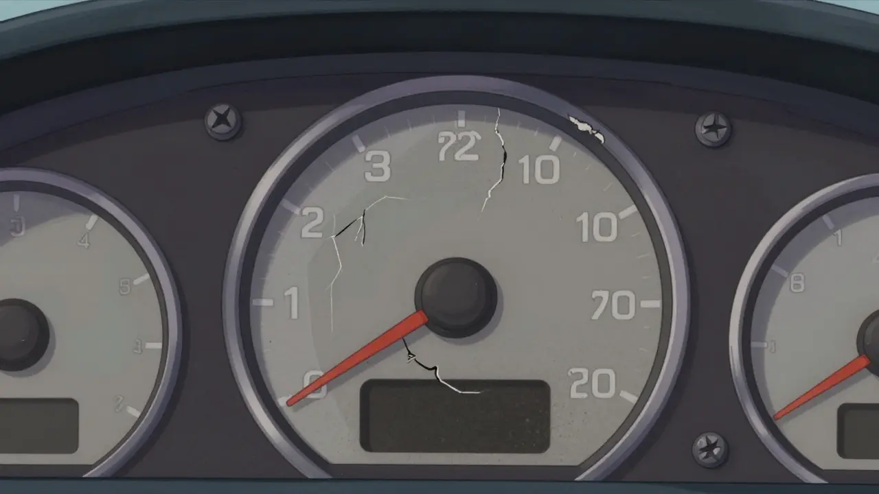 Износ приборной панели и следы ремонта