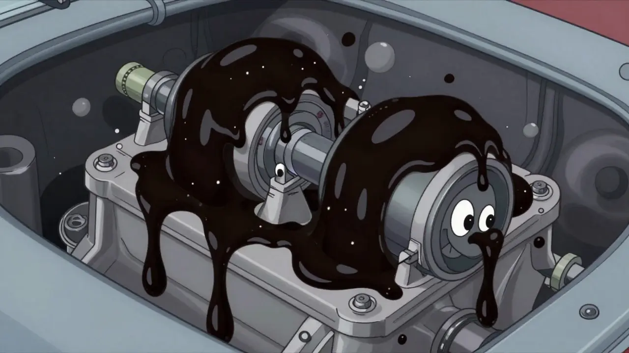 Схематичное изображение дроссельной заслонки и РХХ, забитых черным липким нагаром